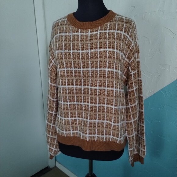 Tweed Style Crochet Sweatshirt - Picture 5 of 6